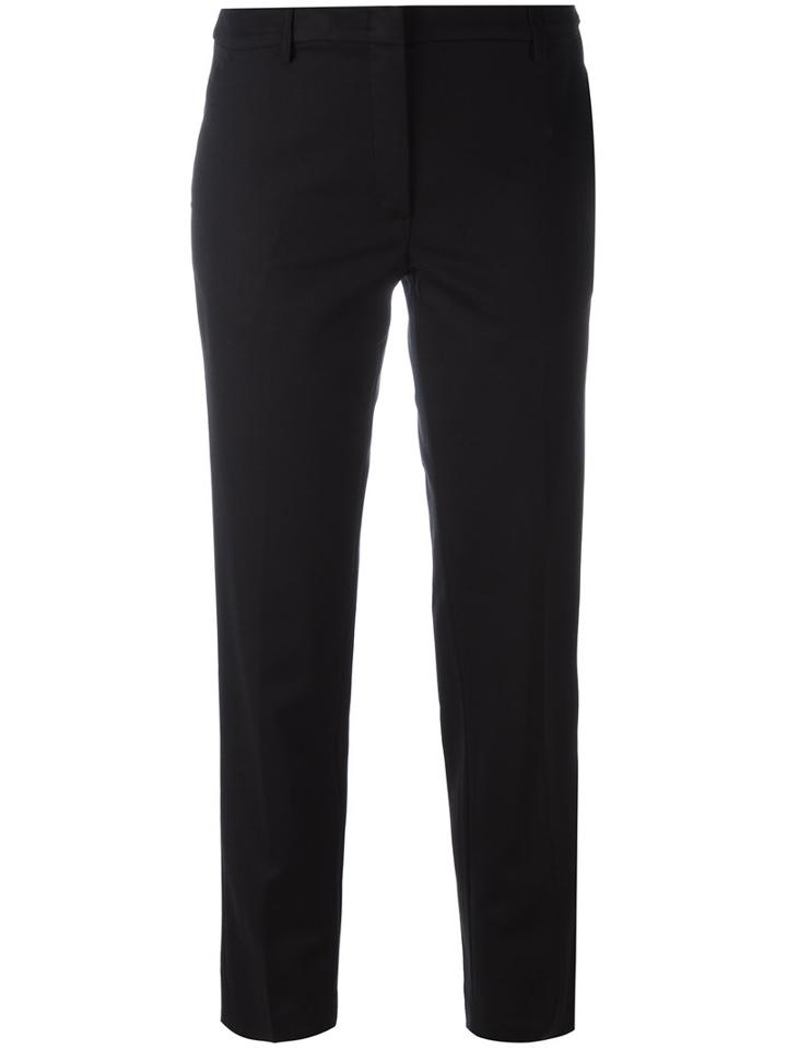 Armani Jeans - Cropped Trousers - Women - Cotton/spandex/elastane/modal/viscose - 42, Women's, Black, Cotton/spandex/elastane/modal/viscose