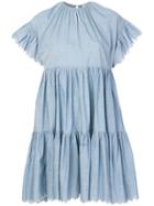 Ulla Johnson Flared Pleated Dress - Blue