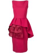 Le Petite Robe Di Chiara Boni Fitted Ruffled Front Dress - Pink