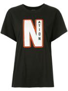 P.e Nation Distance Logo Print T-shirt - Black