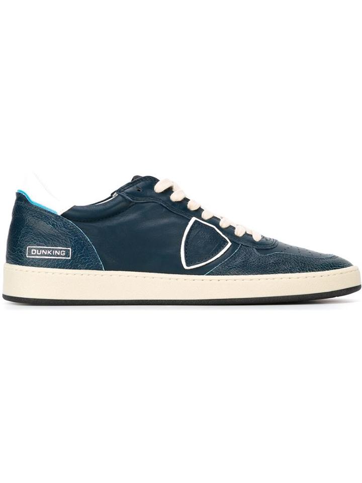 Philippe Model Distressed Panel Low-top Sneakers