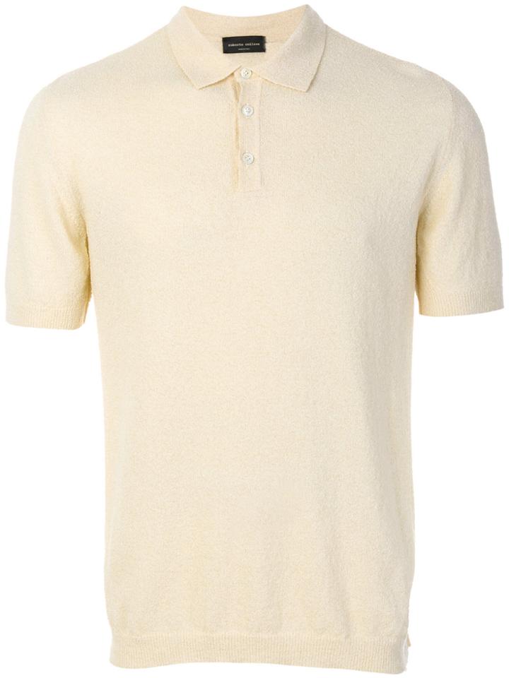 Roberto Collina Plain Polo Shirt - Nude & Neutrals