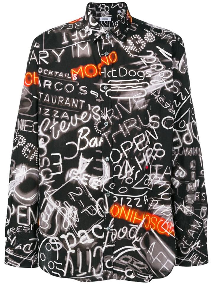 Moschino Printed Shirt - Black