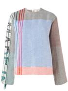 Ports 1961 Patterned Sweatshirt, Women's, Size: 42, Linen/flax/viscose