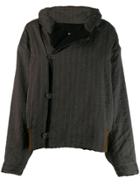 Uma Wang Oversized Striped Jacket - Grey