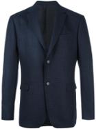 Z Zegna Two Button Blazer, Men's, Size: 52, Blue, Cupro/wool