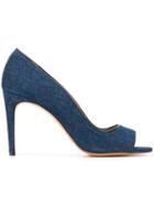 Jean-michel Cazabat Open Toe Denim Pumps