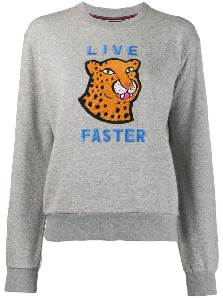 Ps Paul Smith Live Faster Sweatshirt - Grey