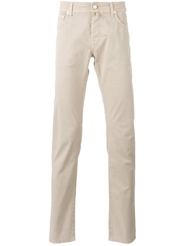 Slim-fit Jeans - Men - Cotton/spandex/elastane - 32, Nude/neutrals, Cotton/spandex/elastane, Jacob Cohen