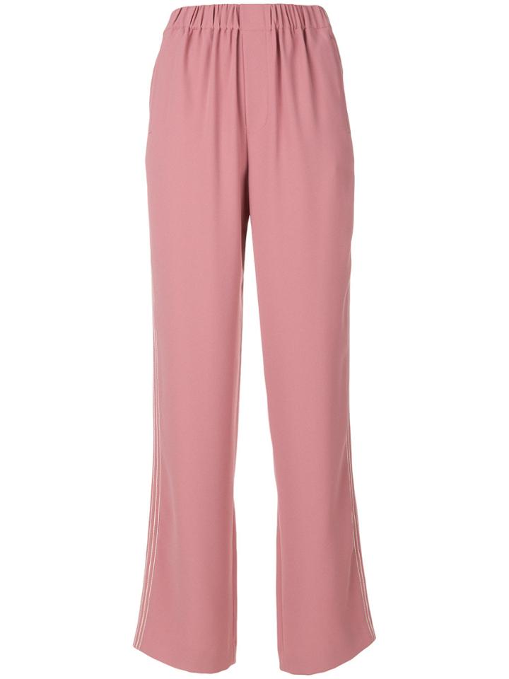 Steffen Schraut High Waisted Trousers - Pink & Purple