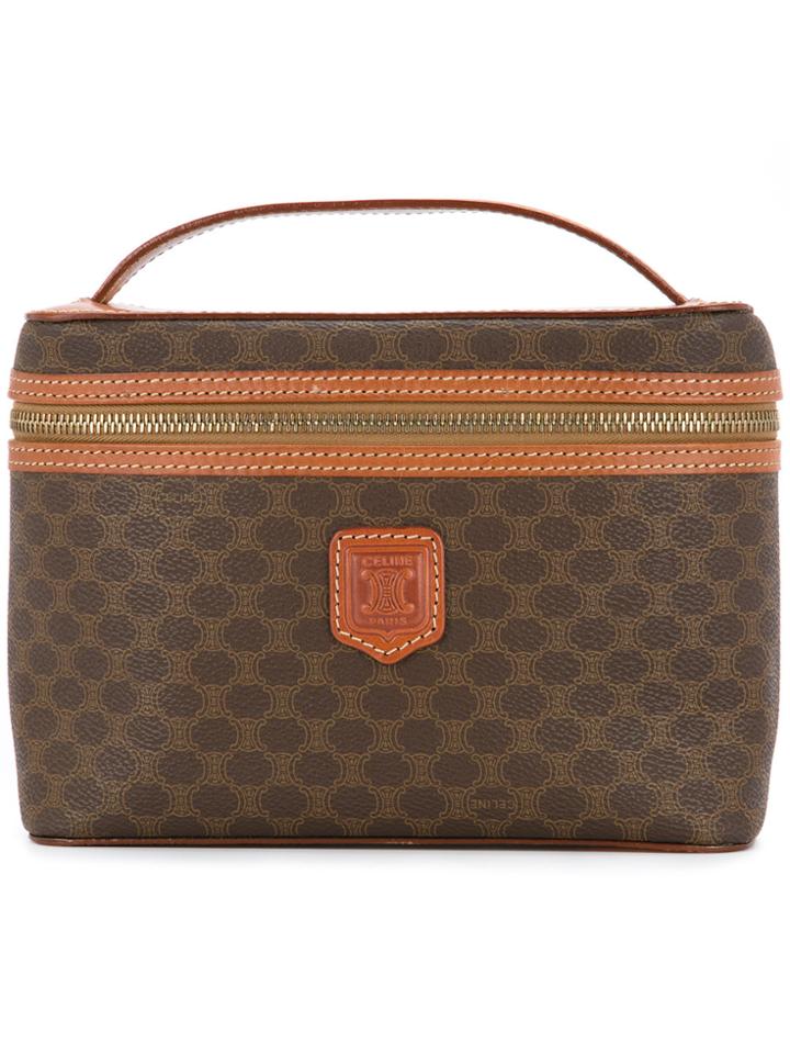 Céline Vintage Macadam Pattern Vanity Tote - Unavailable