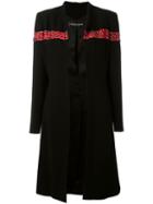 Jean Louis Scherrer Vintage Sequin And Bead Embellished Coat, Women's, Size: Medium, Black