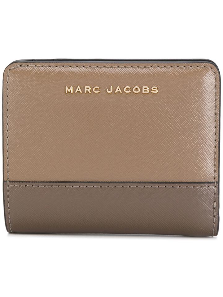 Marc Jacobs Colour Block Compact Wallet - Brown