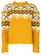 Sea Fairisle Sweater - Yellow & Orange