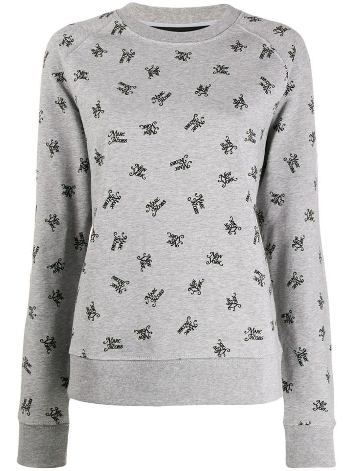 Marc Jacobs Logo Branded Sweatshirt - Grey