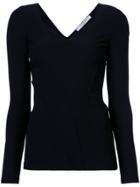 Givenchy Sweetheart Neck Top - Black