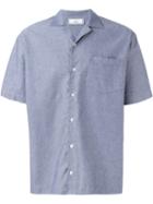 Ami Alexandre Mattiussi Chest Pocket Shirt, Men's, Size: Xl, Blue, Cotton
