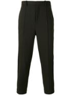 Neil Barrett - Cropped Tailored Trousers - Men - Elastodiene/polyester/virgin Wool - 46, Brown, Elastodiene/polyester/virgin Wool
