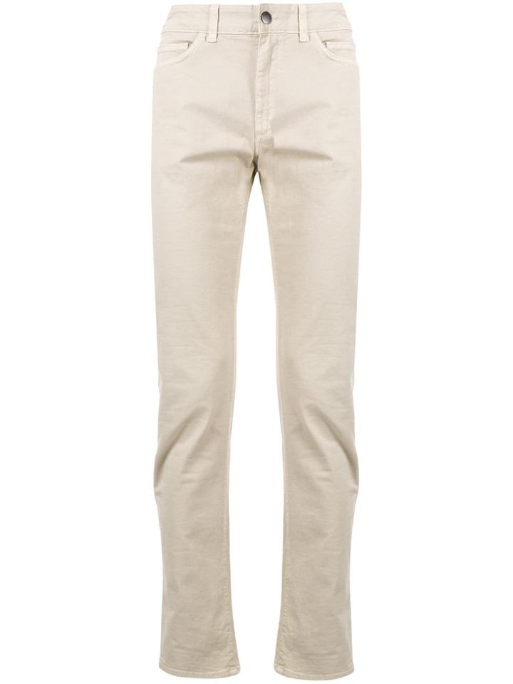 Gieves & Hawkes Five Pocket Design Chinos - Brown