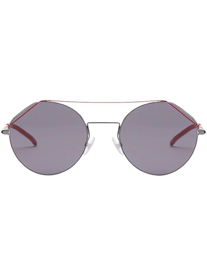 Fendi Eyewear Fendifiend Rounded Sunglasses - Silver