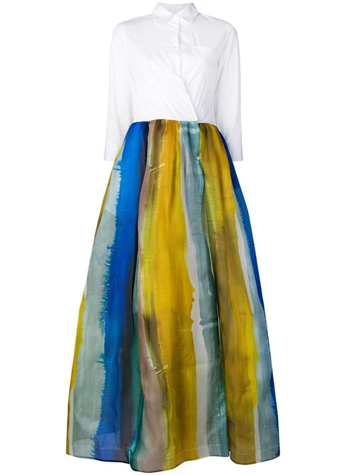 Sara Roka Long Elena Dress - White