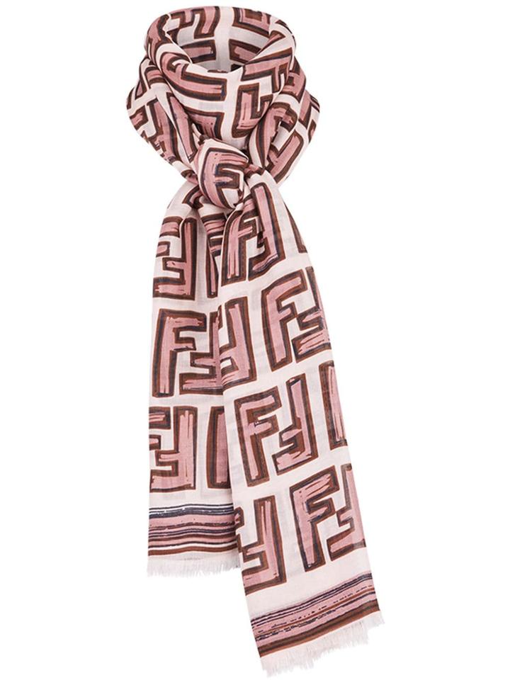 Fendi Ff Maxi Stole - White