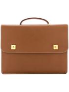 Hermès Vintage Hermes Danube Briefcase Hand Bag - Brown