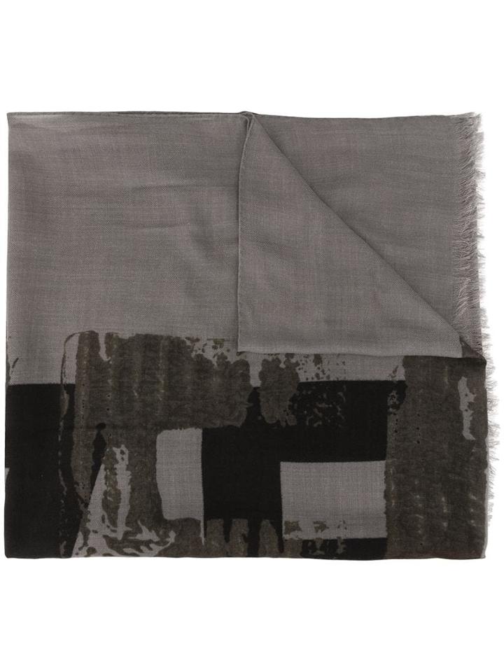 Ermenegildo Zegna Tie-dye Scarf - Grey