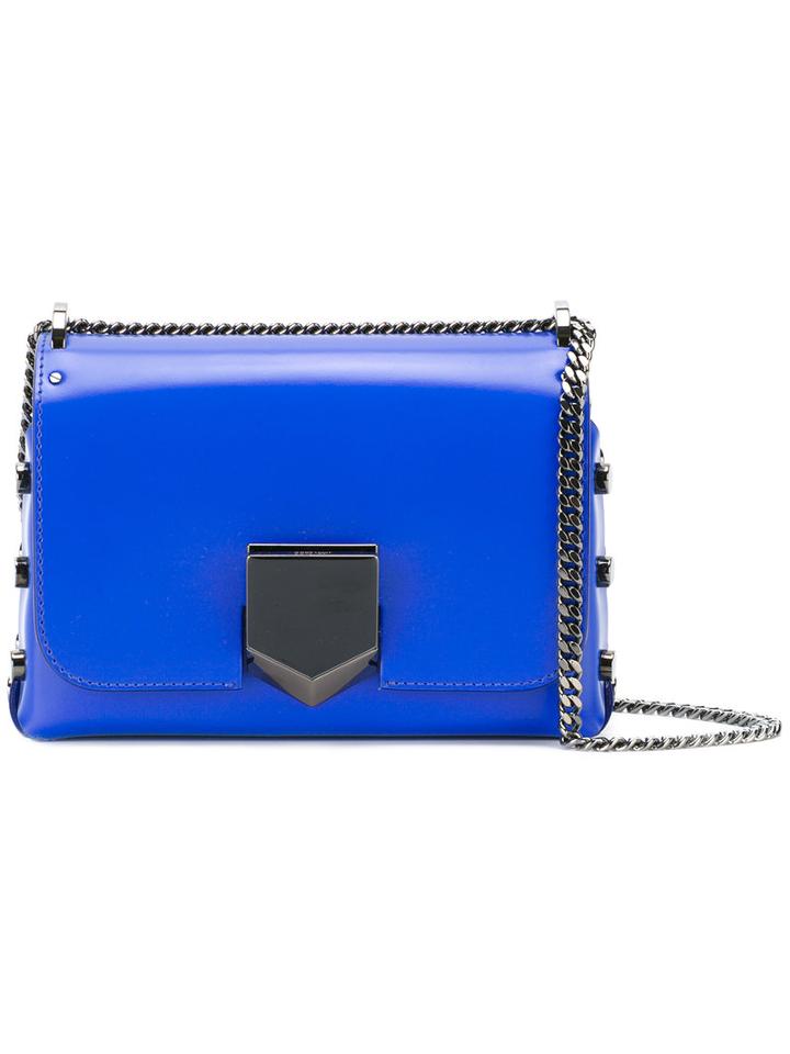 Jimmy Choo 'lockett Petite' Bag, Women's, Blue, Leather/metal