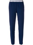 Ermanno Ermanno Tapered Cropped Trousers - Blue