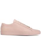 Common Projects Pink Leather Achilles Sneakers - Pink & Purple