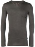 Rick Owens Slim V-neck Sweater - Grey