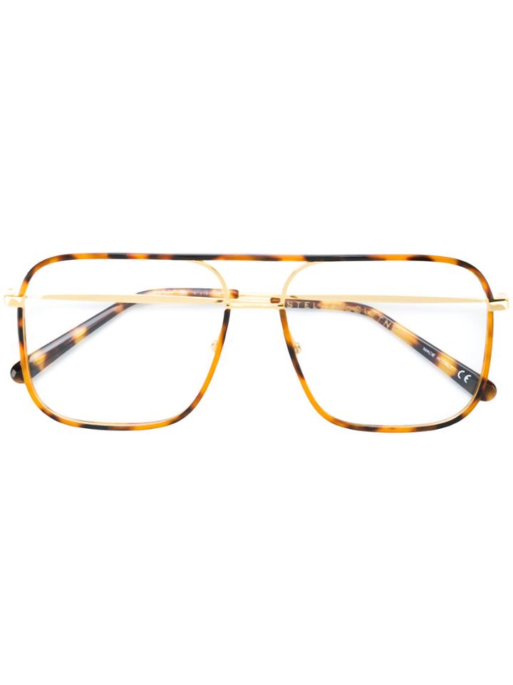 Stella Mccartney Eyewear Aviator Shaped Glasses - Brown