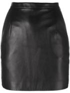 Magda Butrym 'provo Total Leather' Skirt, Women's, Size: Xs, Black, Sheep Skin/shearling/cupro