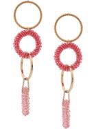Jacquemus Hoops Pendant Earrings - Pink