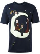 Dolce & Gabbana Jazz Band Print T-shirt, Men's, Size: 54, Blue, Cotton