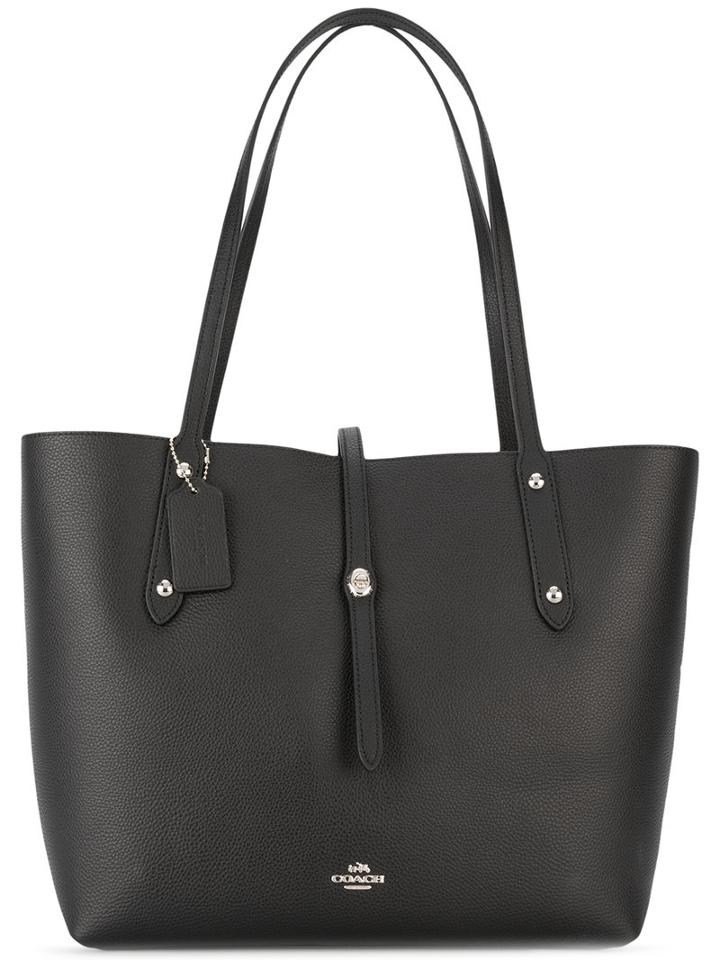 Coach Tote Bag, Women's, Black, Leather