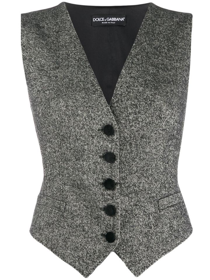 Dolce & Gabbana Woven Waistcoat - Black