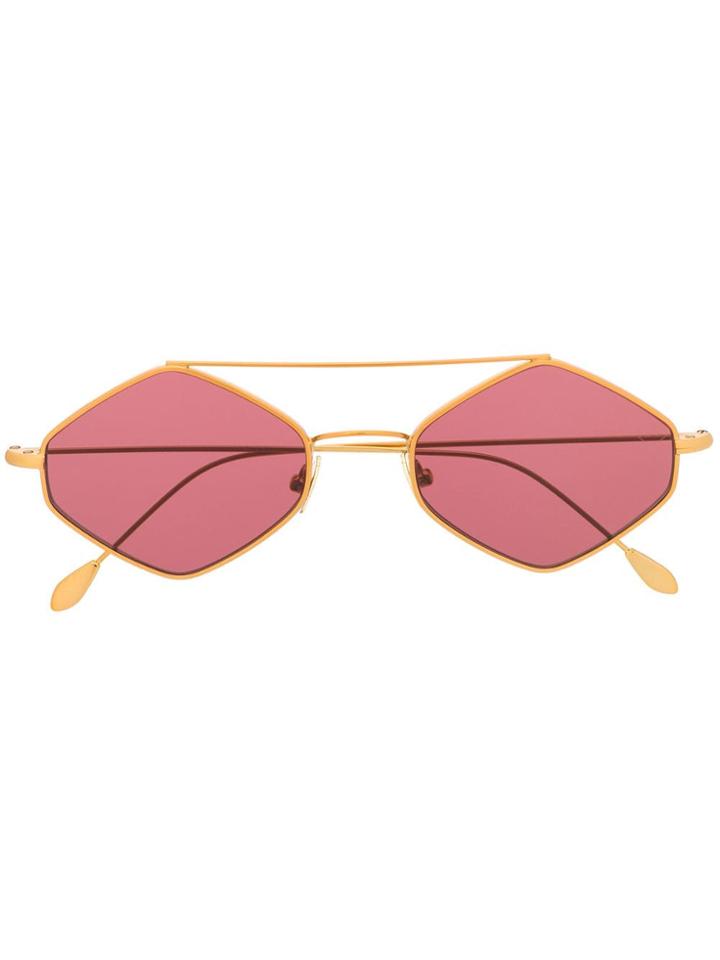 Spektre Hexagonal Frame Sunglasses - Gold