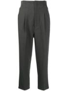 Zucca Tapered Pleat Trousers - Grey