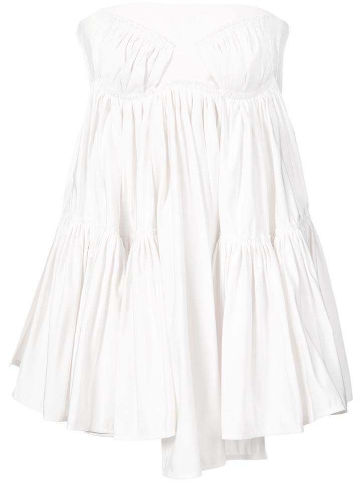 Maticevski Flared Strapless Top - Nude & Neutrals