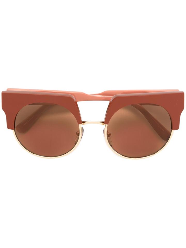 Marni Eyewear 'graphic' Sunglasses - Red