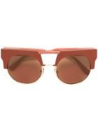 Marni Eyewear 'graphic' Sunglasses - Red