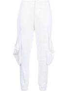 Greg Lauren 'fishermen' Lounge Trousers, Women's, Size: 2, White, Linen/flax