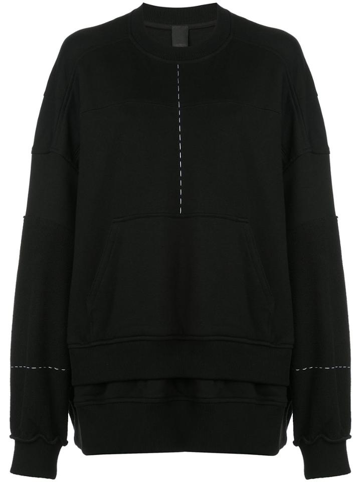 Vera Wang Oversized Sweatshirt - Black