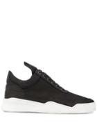 Filling Pieces Perforated Sneakers - Black