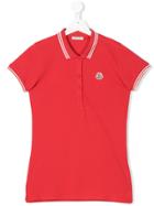 Moncler Kids Logo Polo Shirt - Red