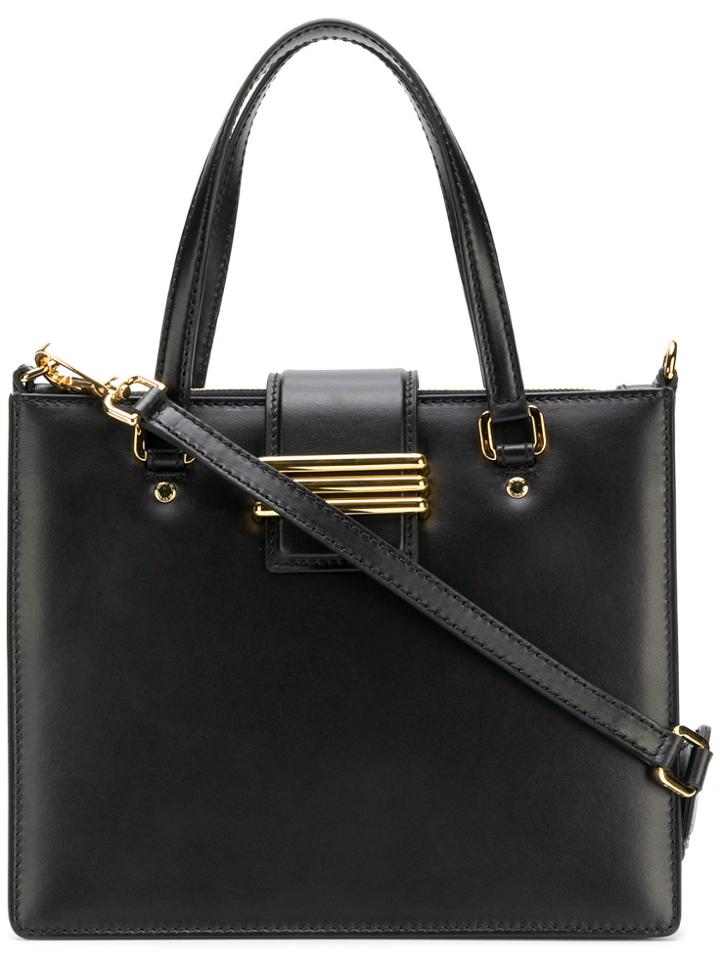 Etro Embroidered Strap Tote Bag - Black