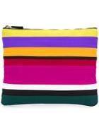 No Ka' Oi Colour-block Zipped Pouch - Black