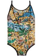 Burberry Kids Seaside One-piece Swimsuit - Nude & Neutrals